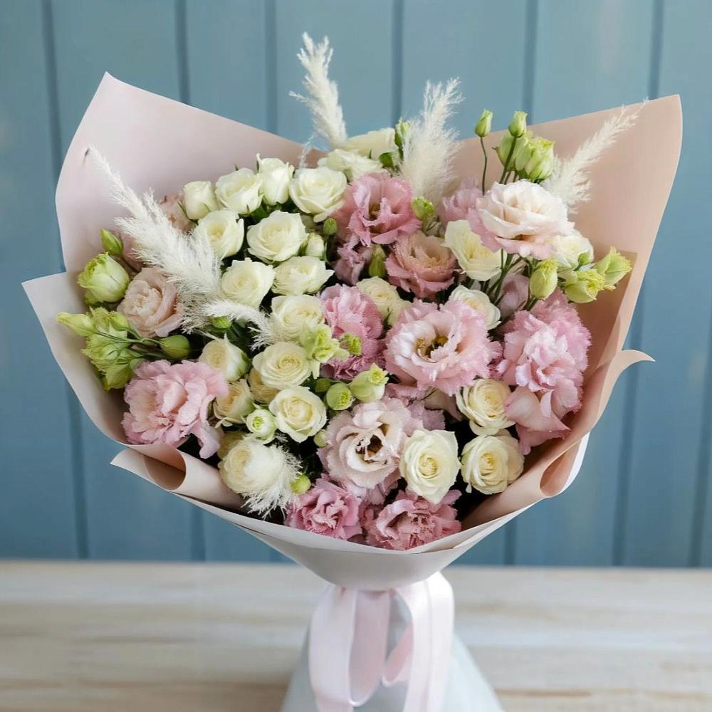 Букет цветов из: Альстромерии и Розы в Попутная