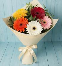 Букет цветов из:  Герберы в Попутная