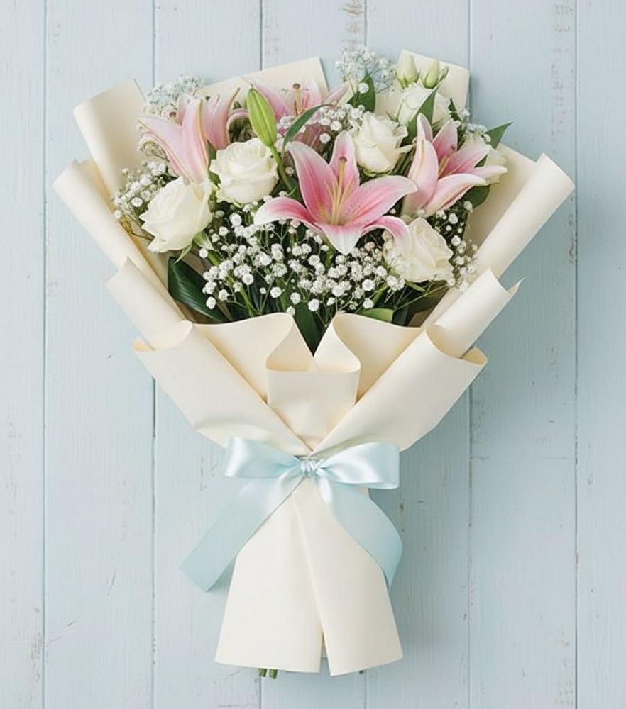 Букет цветов из: Лилии в Попутная