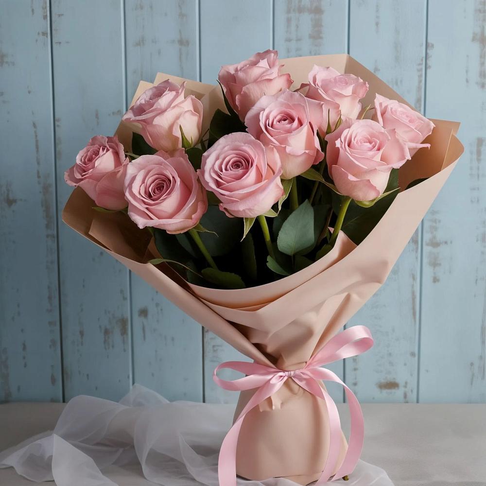 Букет цветов из: Розы в Попутная