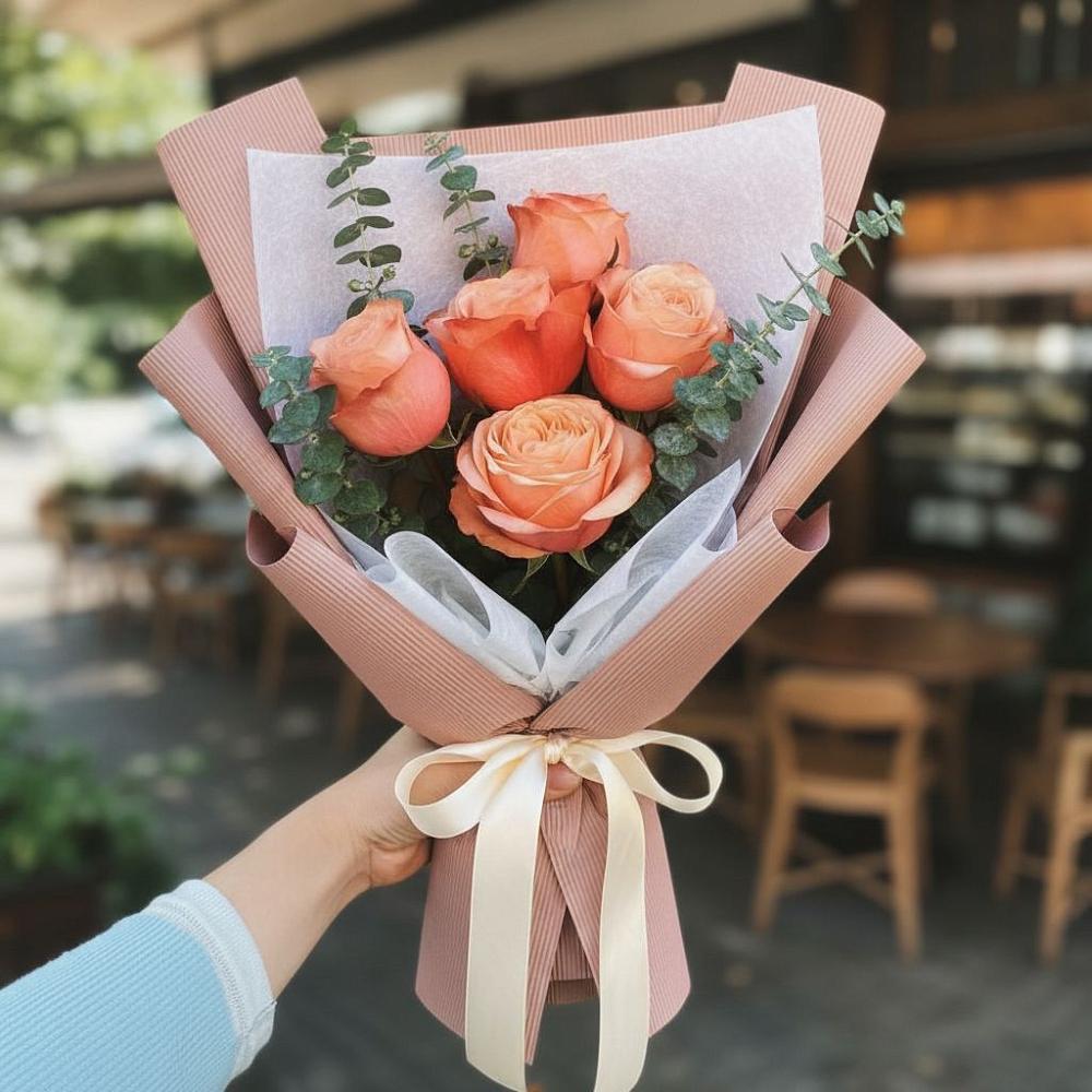 Букет цветов из: Розы в Попутная