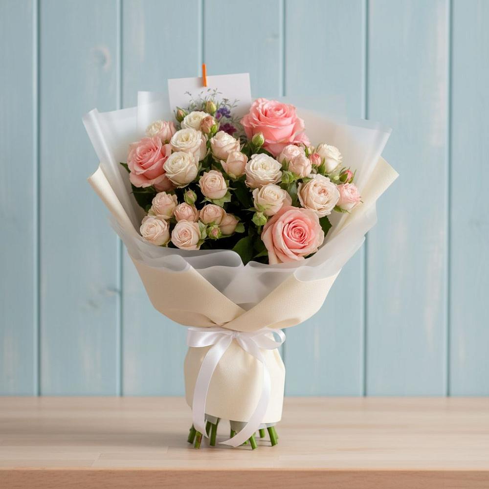 Букет цветов из: Розы в Попутная