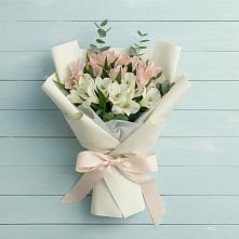 Букет цветов из:  Альстромерии в Попутная