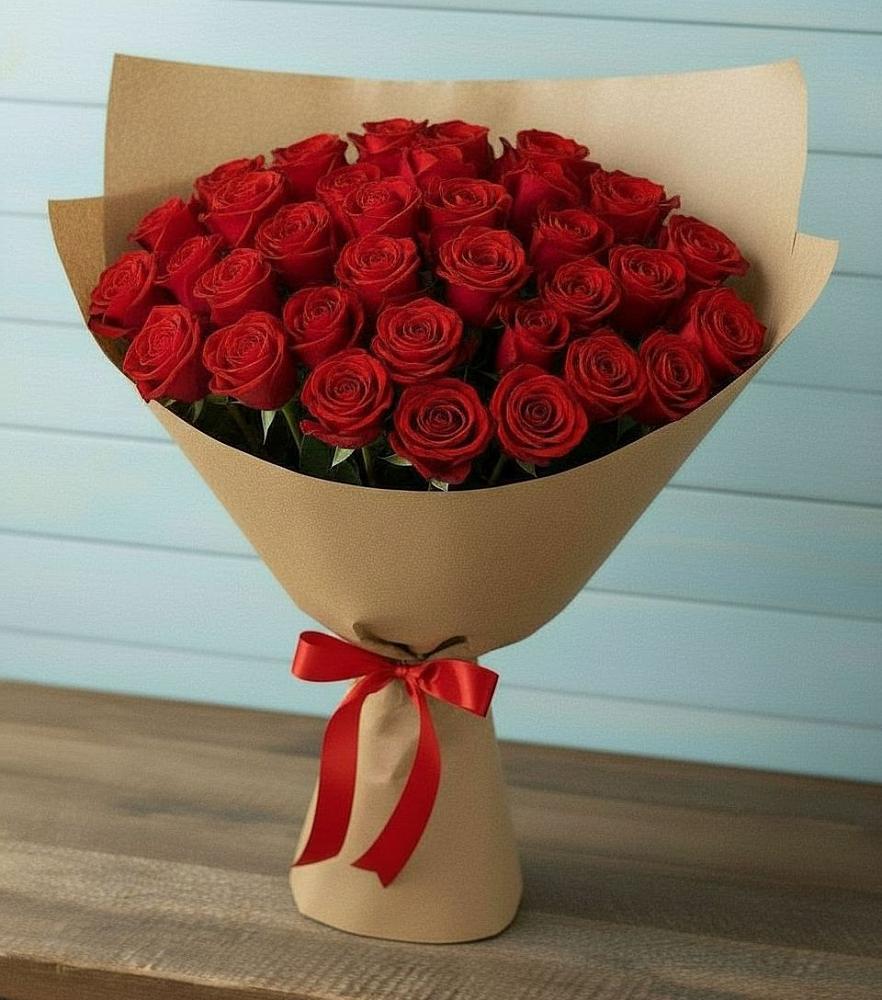 Букет Красные розы Милано в Попутная