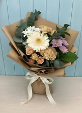 Букет цветов из:  Герберы и Хризантемы в Попутная