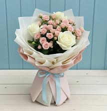 Букет цветов из:  Розы в Попутная