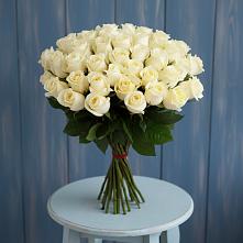 Букет 51 Белая роза Эдлесс Лав #REPLACE_PRED# Попутная