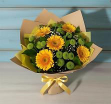 Букет цветов из:  Герберы и Хризантемы #REPLACE_PRED# Попутная