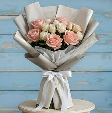 Букет цветов из:  Розы в Попутная