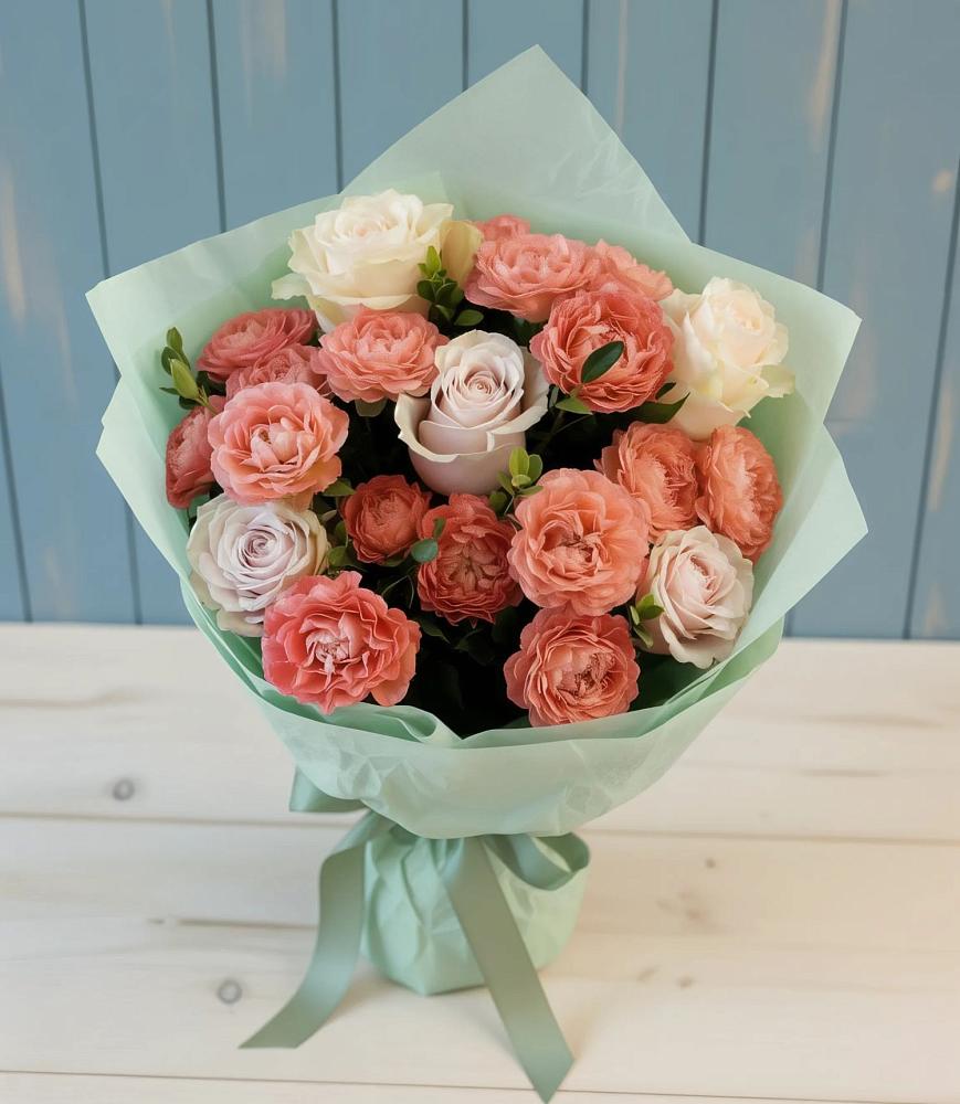 Букет цветов из: Розы в Попутная