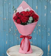 Букет цветов из:  Розы в Попутная
