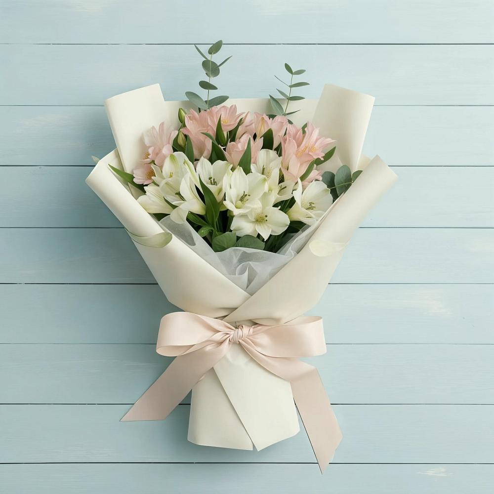 Букет цветов из: Альстромерии в Попутная