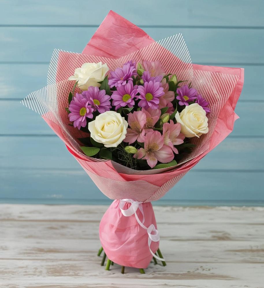 Букет цветов из: Герберы в Попутная