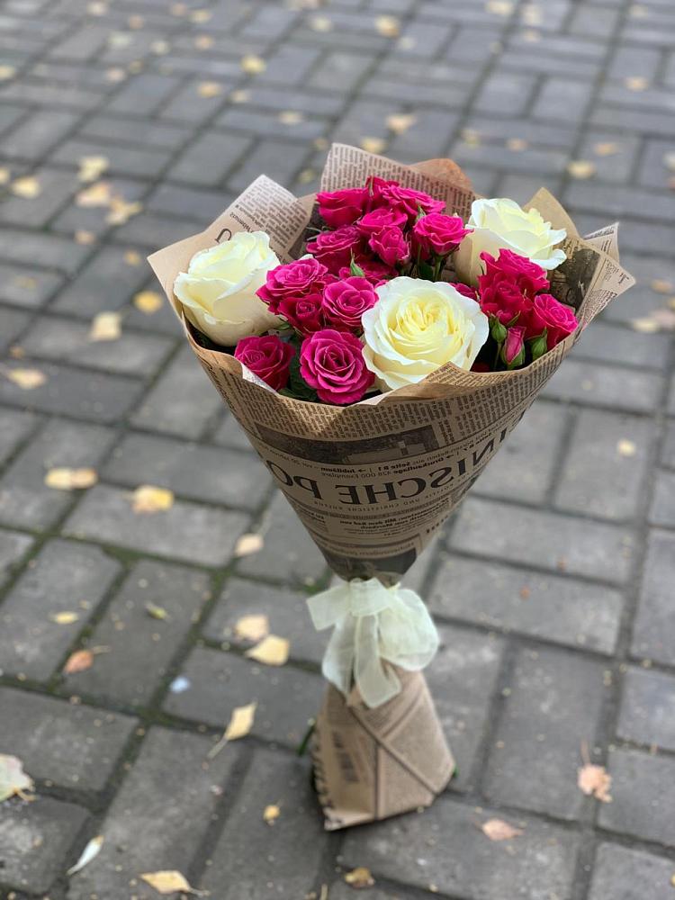 Букет цветов из: Розы в Попутная