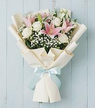 Букет цветов из:  Лилии в Попутная