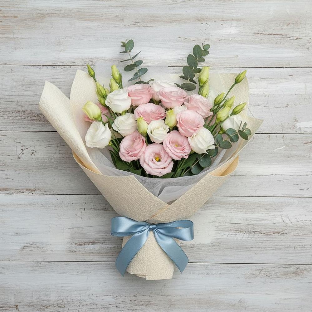 Букет цветов из: Лизиантусы в Попутная